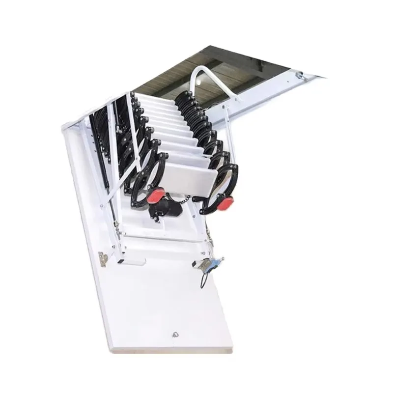 

【Best-selling】Customized 2m-3.8m Telescopic Electric Loft Handrails Remote Control Ceiling Folding Stairs 80 X 100 Cm Hatch Atti