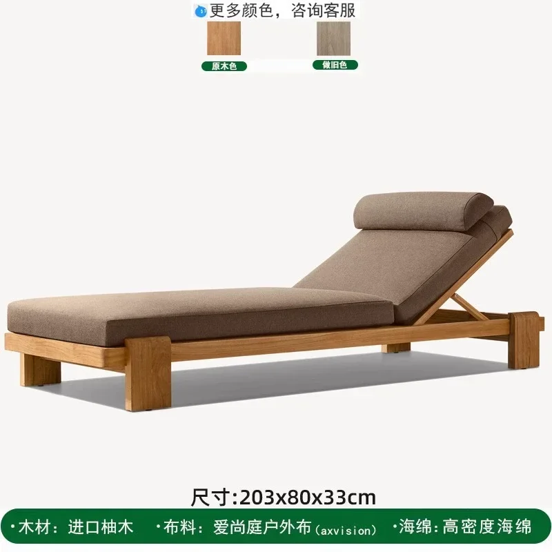 Teak Sun Lounger  Comfortable Outdoor Spaces and Poolside Leisure Comfortable Sun Bed Patio Conversation Furniture