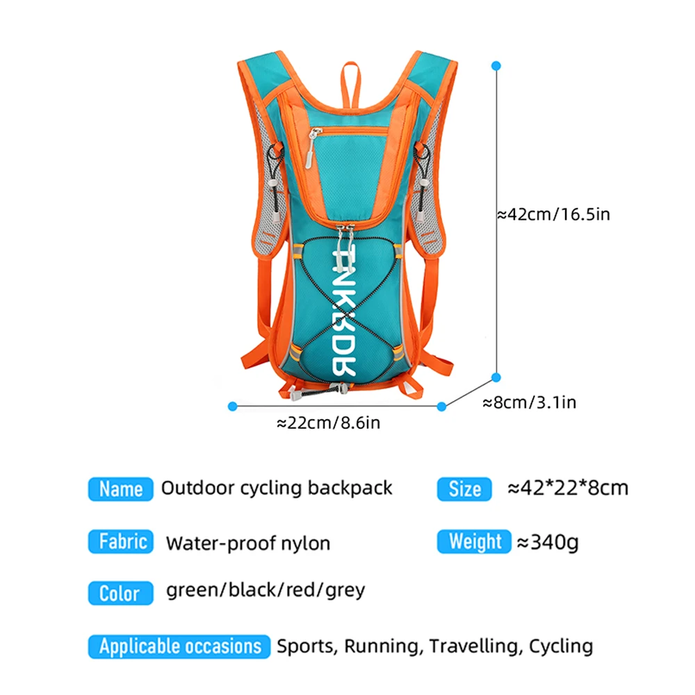 ThinkRider 10L Lightweight Hydration Backpack, Running Backpack with 1L Water Bladder, Hydro Water Daypack for Cycling Hiking