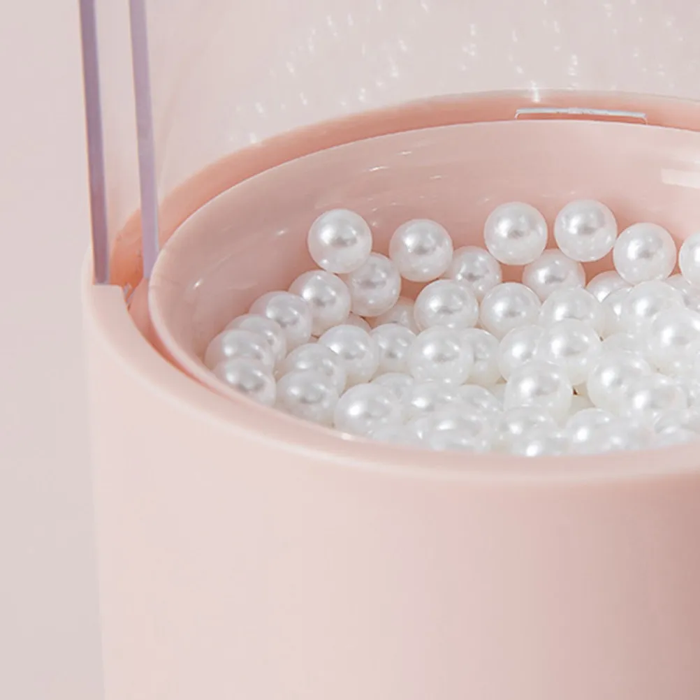 

Коробка для хранения косметики розового цвета, большой вместительный органайзер для помады, туши, лака для ногтей, украшений, колец, кистей, ручек и карандашей