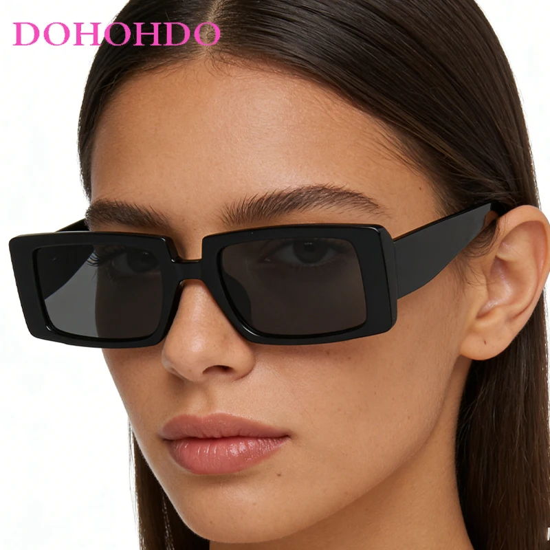 

Fashion Colorful Rectangle Frame Women Sunglasses Luxury Brand Men Sun Glasses Summer Drive Traveling Unisex Shade Eyewear UV400