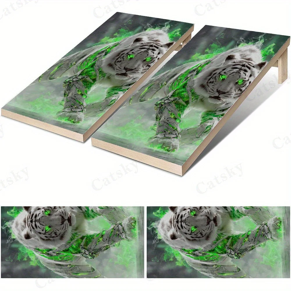 

Наклейка Cyber White Tiger, высокая цена! 2D плоские виниловые наклейки на песочную панель — приятные для бюджета и высококачественные, без пузырьков и простые в использовании