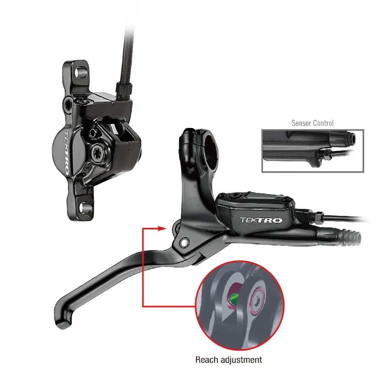 High quality TEKTRO Hydraulic Disc Brake HD-E350 For E-Bike With TR160-24 160mm 129g Rotor