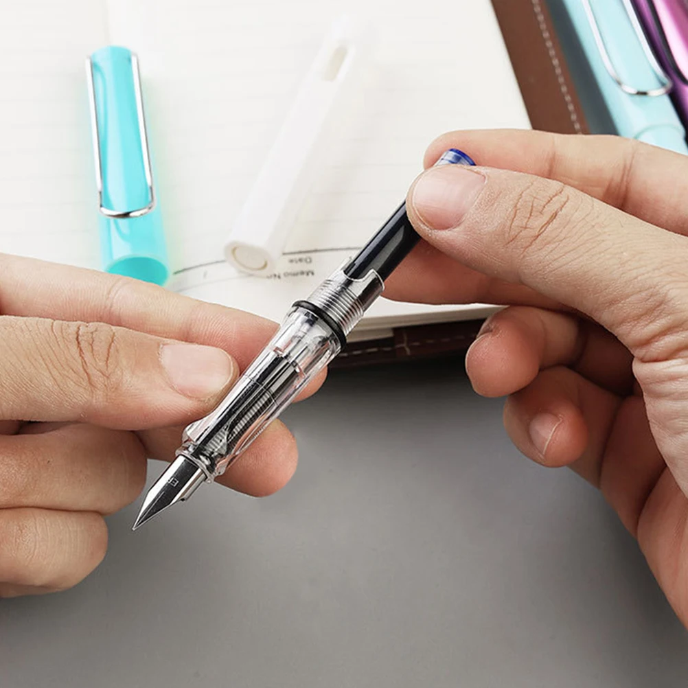 150 Buah Kantung Tinta Pena Fountain Isi Ulang Plastik Untuk Pena Baja Pengisian Halus Cocok Untuk Semua Kartrid Tinta Pena Standar Untuk Pena Fountain