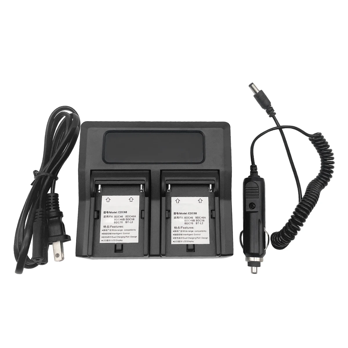 Upgrade CDC68 Dual Charger With LED  For BDC46 BDC46A BDC46B BDC58 BDC70 BT-L2 Surveying Battery