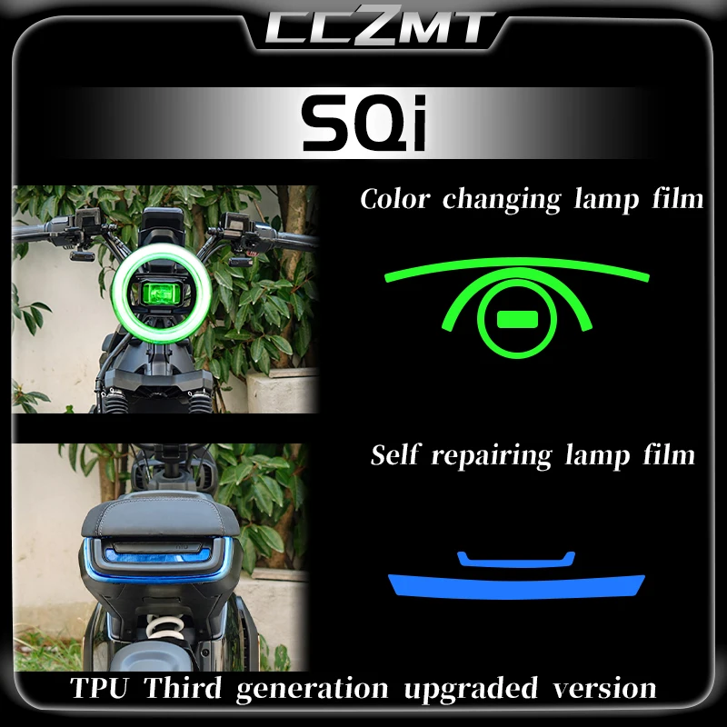 

For NIU SQi Headlight Instrument Film Transparent Protection Film Invisible Car Clothing Sticker Modification Accessories