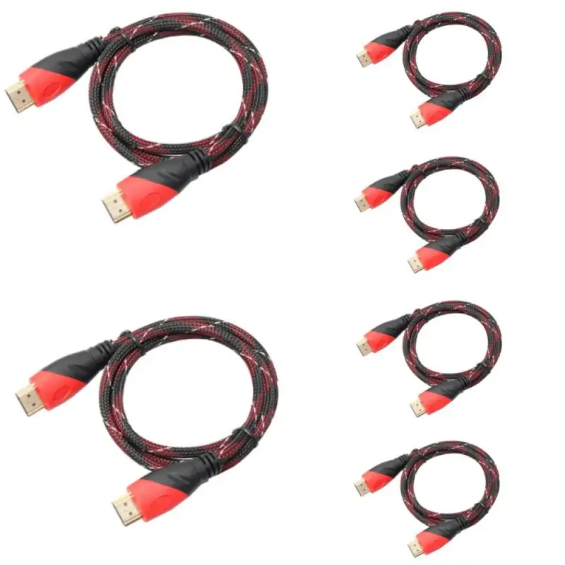 HDMI-compatible Cable Gold Plated Connection Mesh Cable HDMI-compatible vidio Digital Cable for video connection