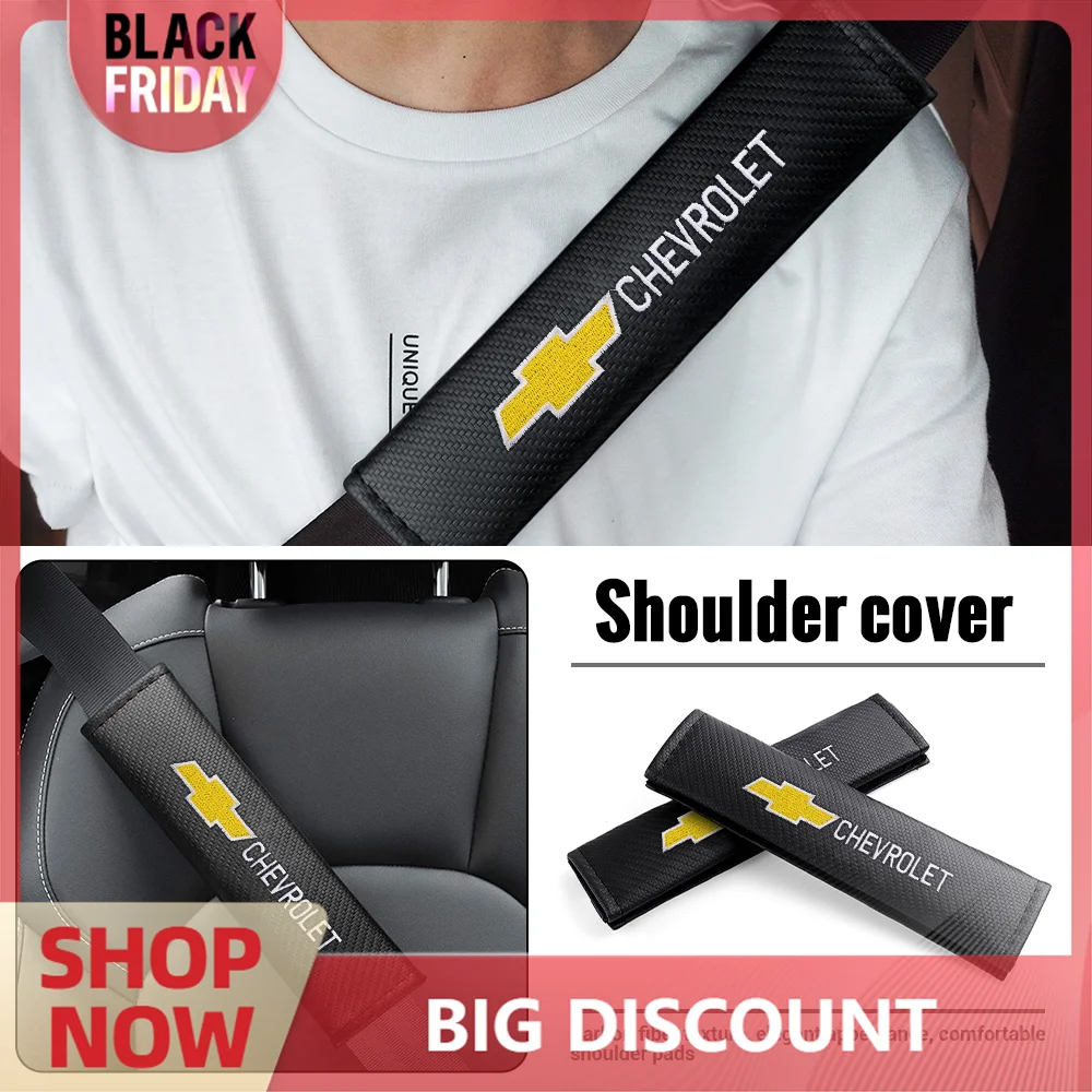 1/2PCS Car Seat Belt Cushion Safety Belt Shoulder Protector Pad Auto Accessories For Chevrolet Cruze Lacetti SS Z71 Trax Sonic