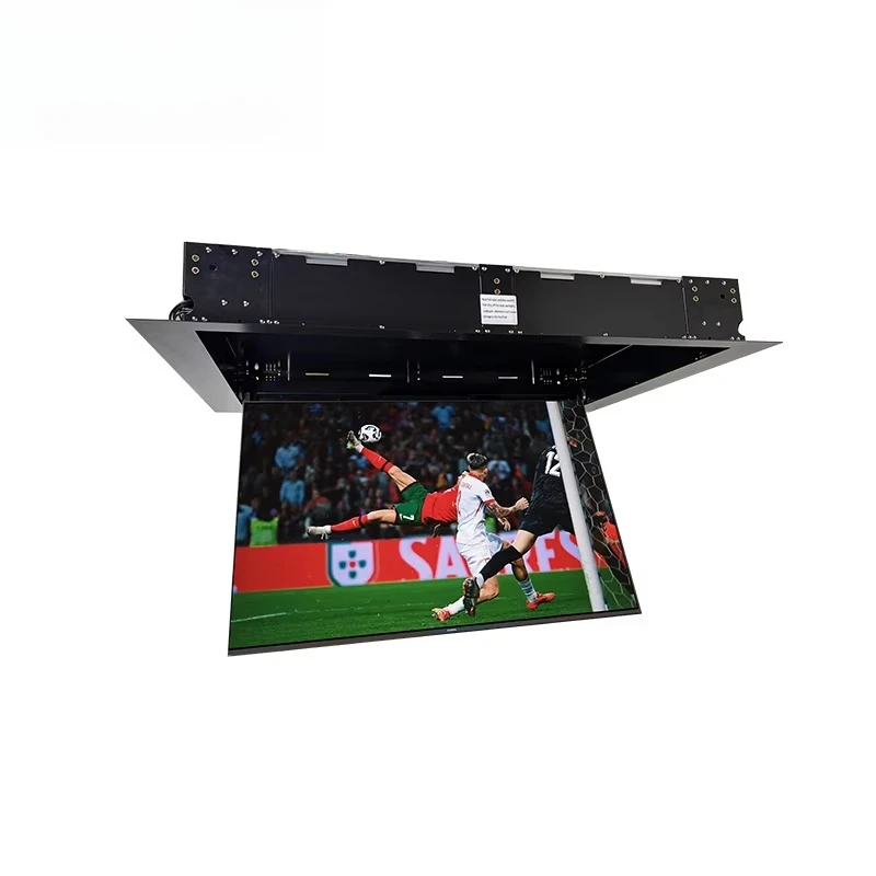 Motorized TV Lift Ceiling Adjustable Steel LCD Bracket with Remote Control Electric TV Stands TV Ceiling Lift Machenism