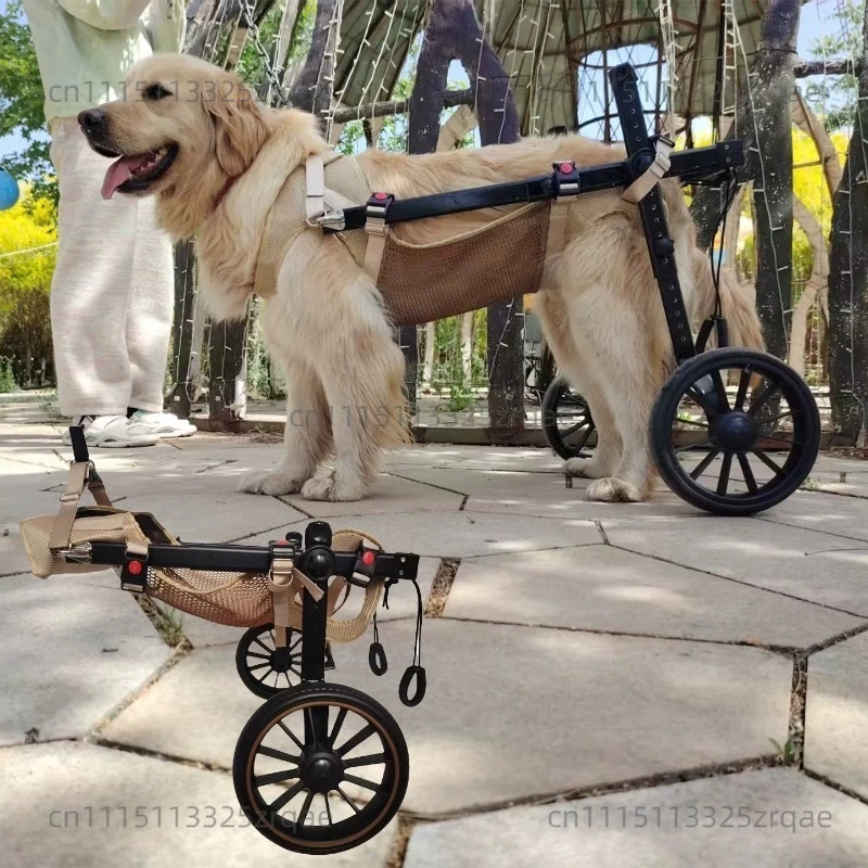 Big Dog Wheelchair Cart Elderly Dog Mobility Impaired Dog Rehabilitation Assisted Cart Disabled Pet Wheelchair