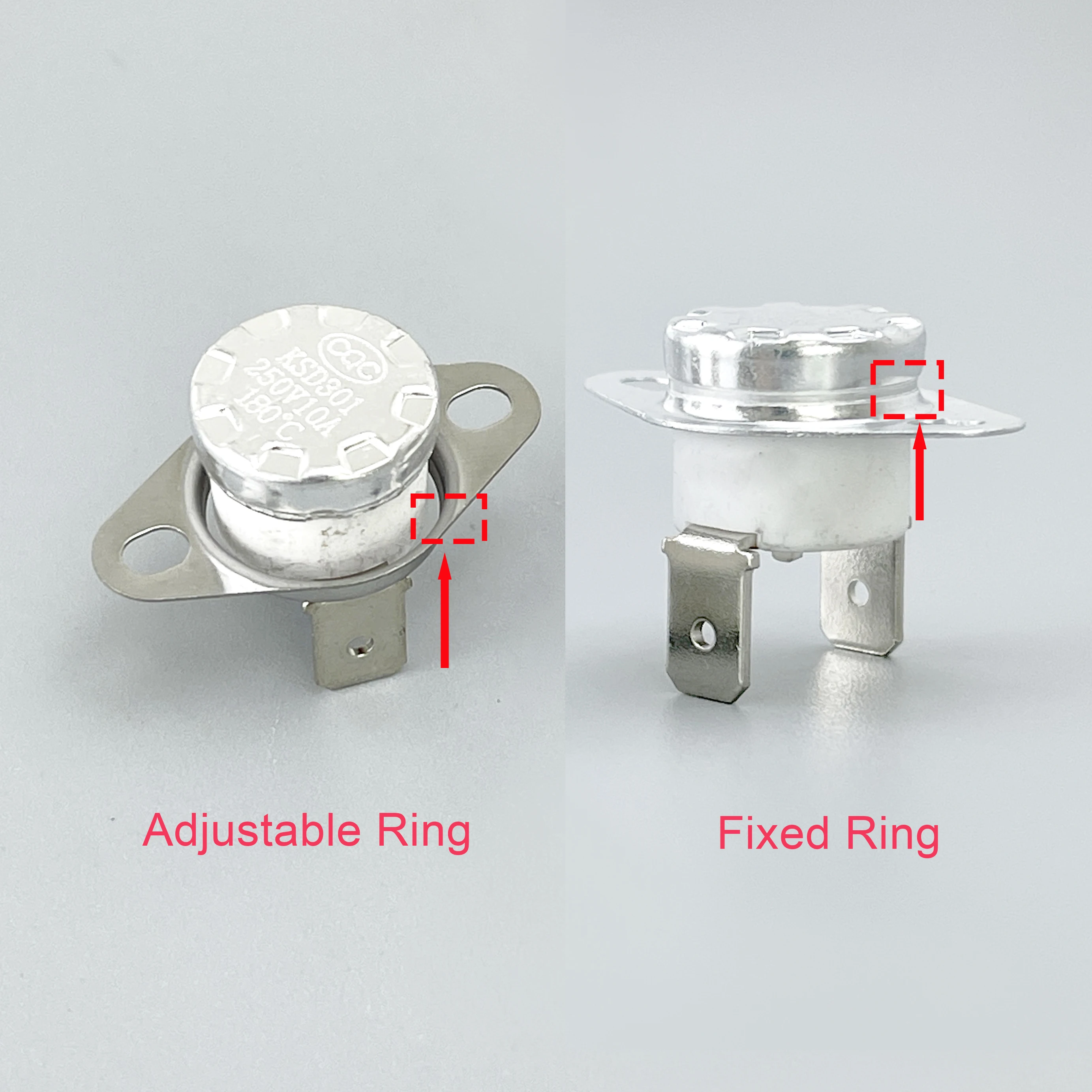 Manual Reset KSD301 16A 250V 45 - 300 Degree Ceramic KSD302 Normally Closed Temperature Switch Thermostat 150 160 170 180