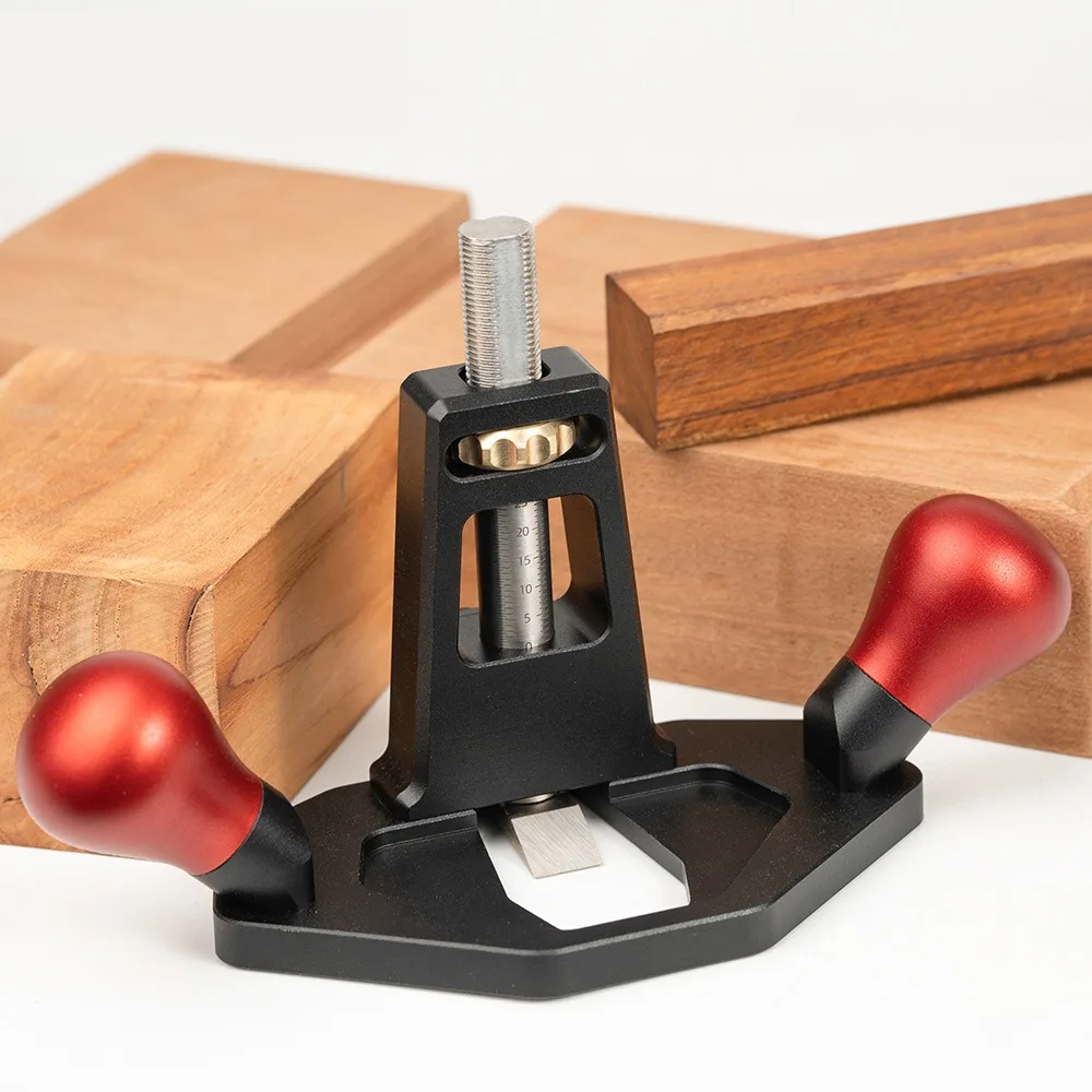 Router Plane Handheld Woodworking Tool Quick Adjust Depth with Depth Stop for Tuning Joinery Cutting Dados Grooves Mortise