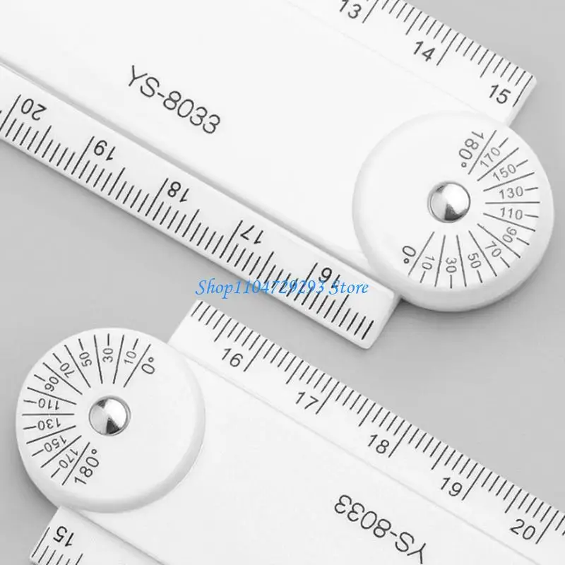 مجموعة Y2GD مكونة من 5 مساطر بلاستيكية ذات لونين غير قابلة للانزلاق للرسم الفني