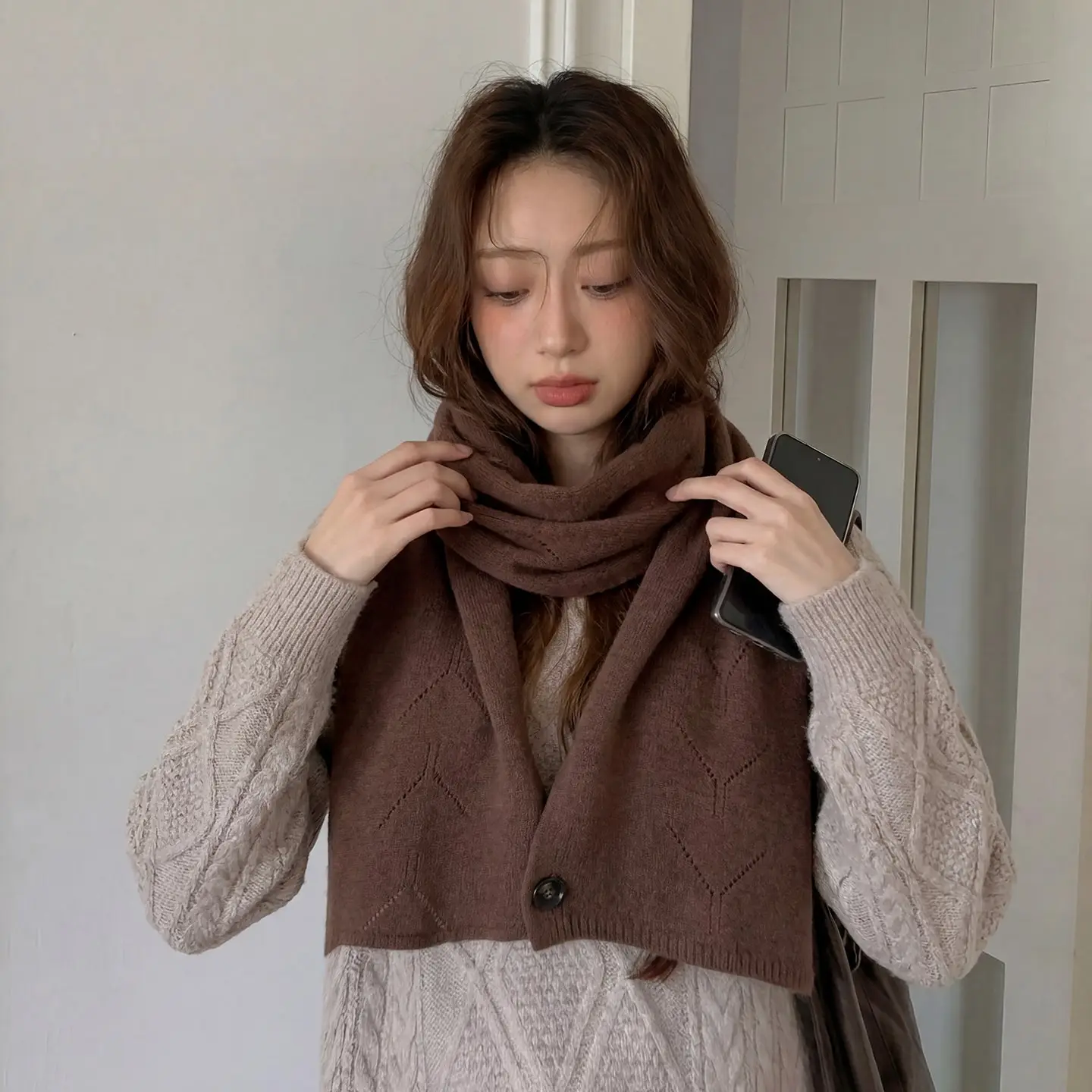Women Scarf 100% Pure Wool 120cmx30cm Scarf Winter Thick Soft Warm Shawl Wrap Russian Cold Weather Neck Scarves Gift 2026 RT