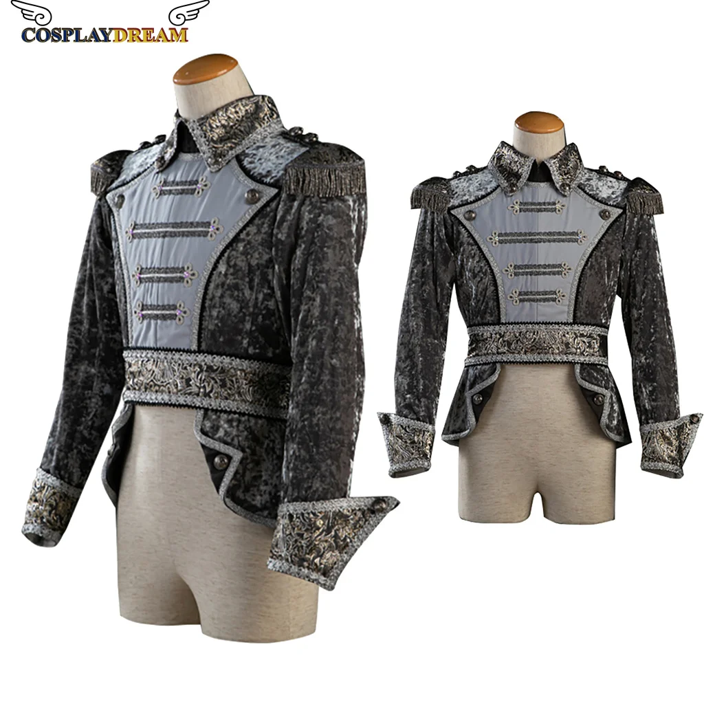 Biamoxer King Prince Renaissance Medieval Men Cosplay Costume jacket Uniform Circus Theater Performance Costume