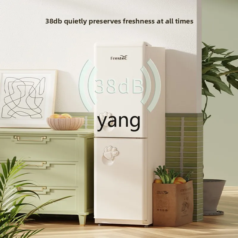 LH retro double door home energy-saving rental double door refrigerator