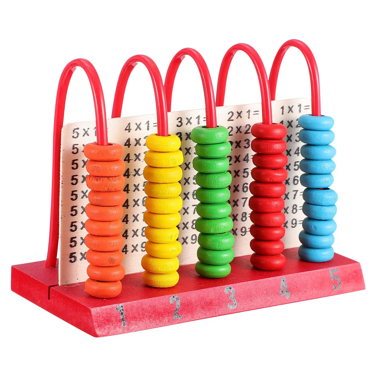 

Wooden Abacus Toy Rainbow Counting Beads Numbers Arithmetic Calculation Math Toys Kids Educational Toys