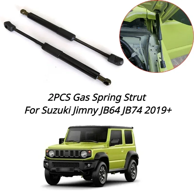 2PCS Front Hood Bonnet Lift Support Engine Cover Gas Spring Strut Shock Absorber Damper Rod For Suzuki Jimny JB64 JB74 2019+