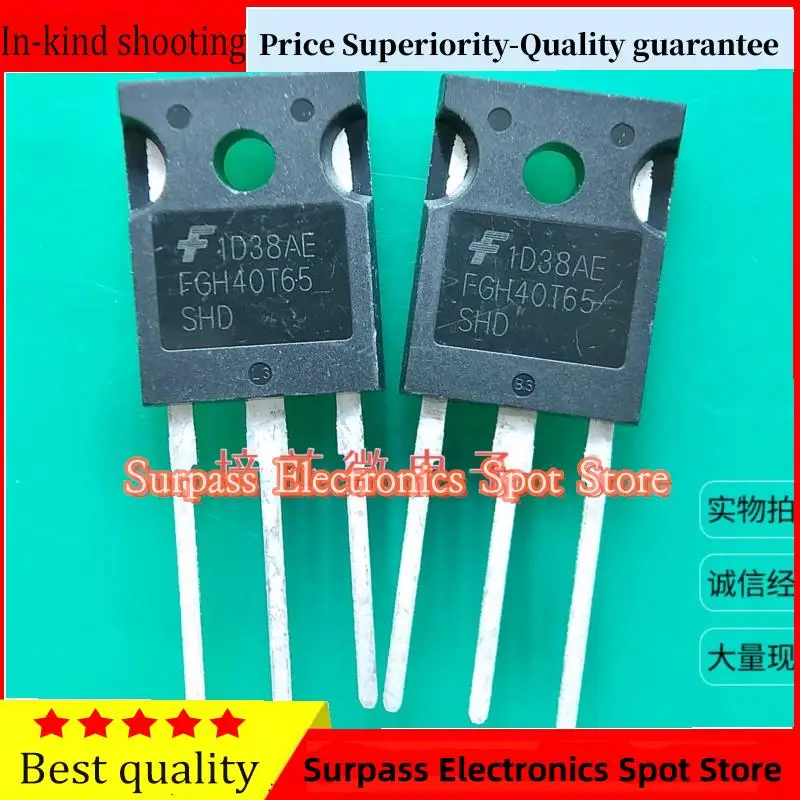 10PCS-100PCS  FGH40T65SHD FGH40T65SHDF TO-247 650V 40AIGBT Price Superiority-Quality guarantee