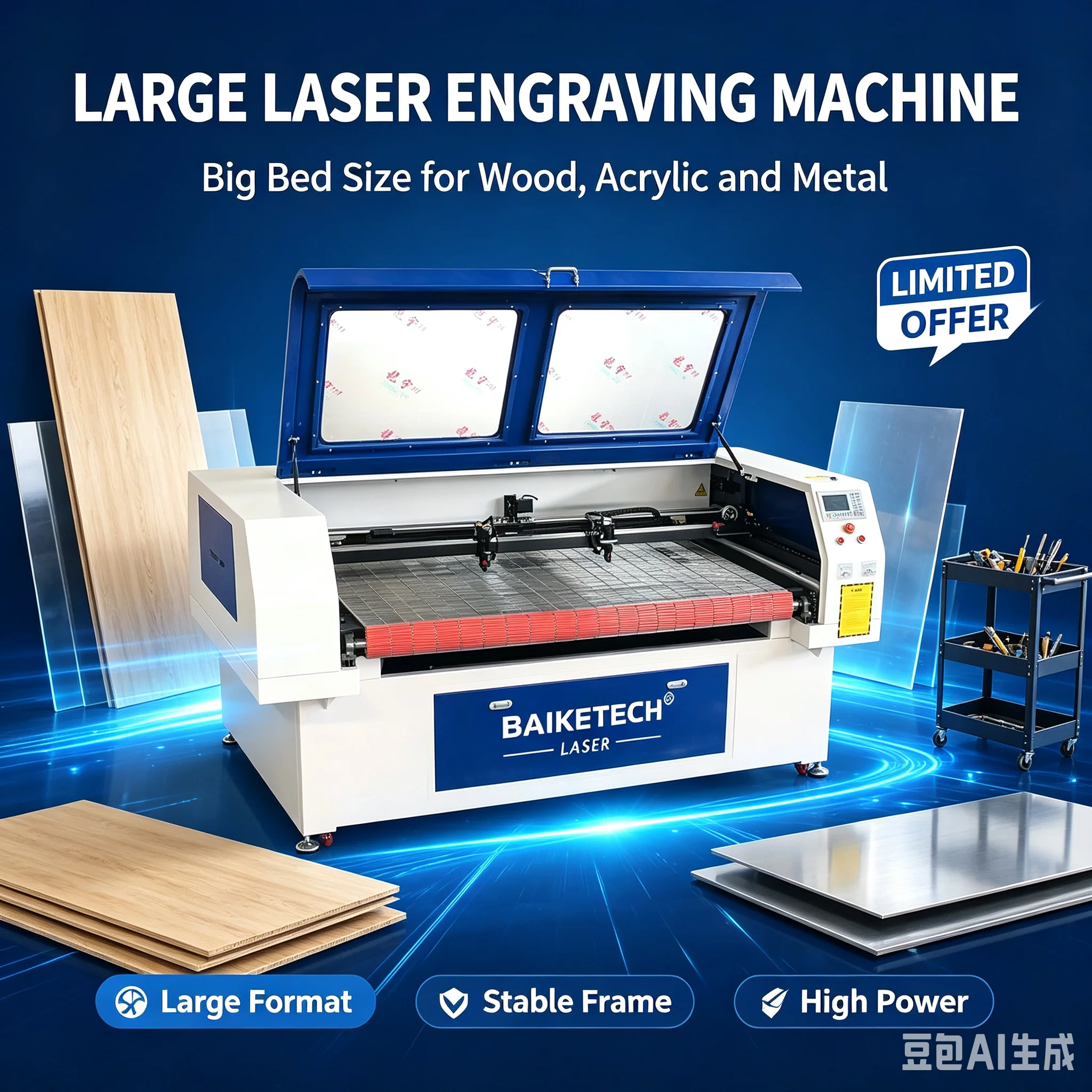 1390 CO2 Laser Engraving Cutting Machine TH‑K1390A 150W Off‑line Color Screen for Gift Craft Wood Acrylic Rubber St