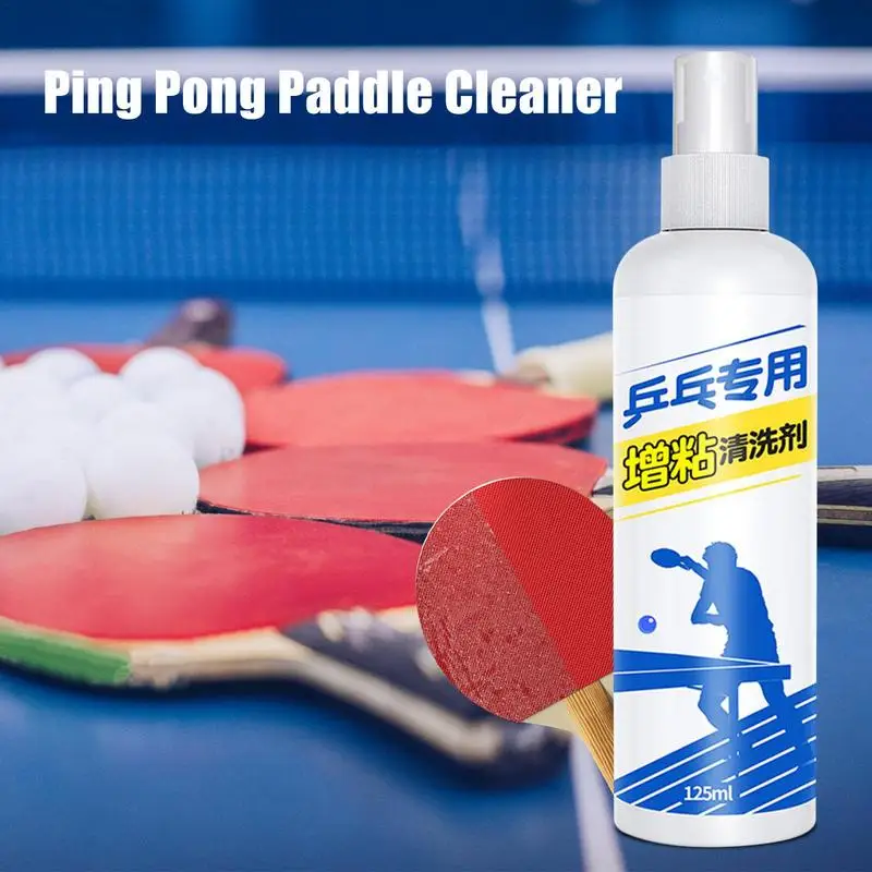 Ping Pongs Racket Rubber Cleaner Rubber Racket Cleaning Spray 4.2 Oz Table Tennis Paddle Care Agent Rubber And Wood Cleaner