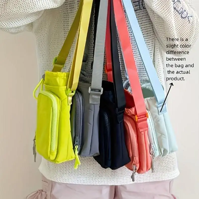 새로운 Crossbody 어깨 물병 가방 휴대 전화 가방 여름 미니 요가 가방 러닝 스포츠 야외 휴대용 가방