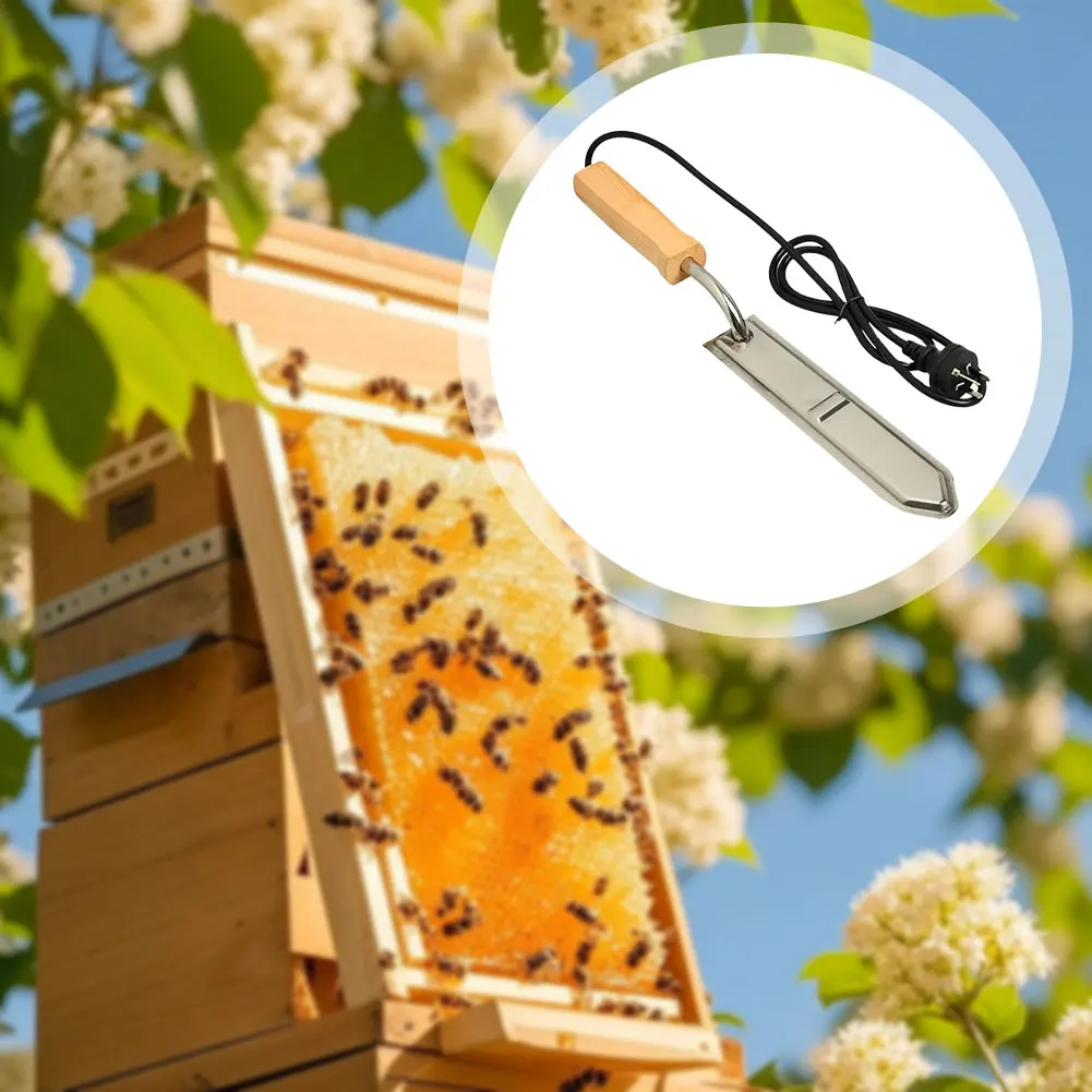 Beekeeping Electric Heated Uncapping Knives Electric Honey Uncapper Stainless Steel Honey Cutter Honey Wax Scraper