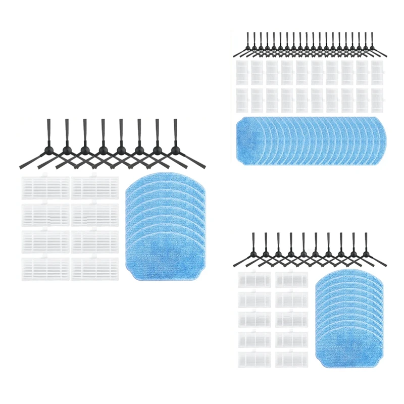 AD24-For Midea VCR04W Side Brush Hepa Filter Mop Cloths Rag Robot Vacuum Cleaner Accessory Spare Part