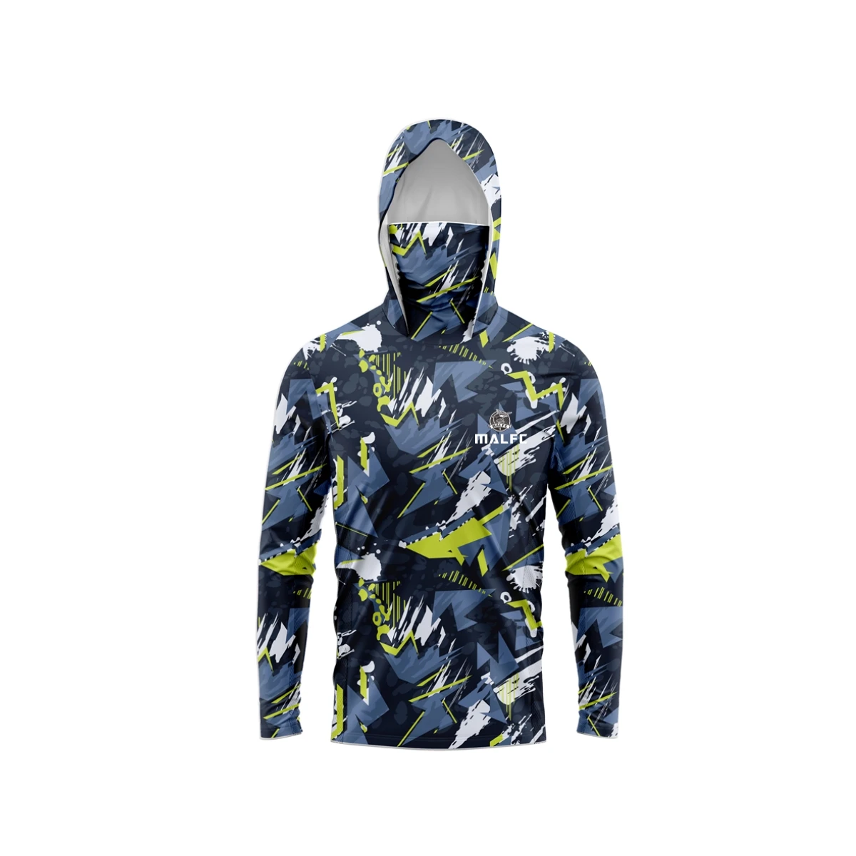 MALFC الرجال هود الصيد قميص طويل الأكمام الصيد تي شيرت الأشعة فوق البنفسجية حماية ملابس الصيد #5
