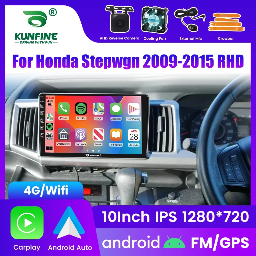 2Din Android Car Radio For Honda Stepwgn 2009-2015 Multimedia Video Player GPS Navigation Stereo Audio Head Unit Carplay 4G