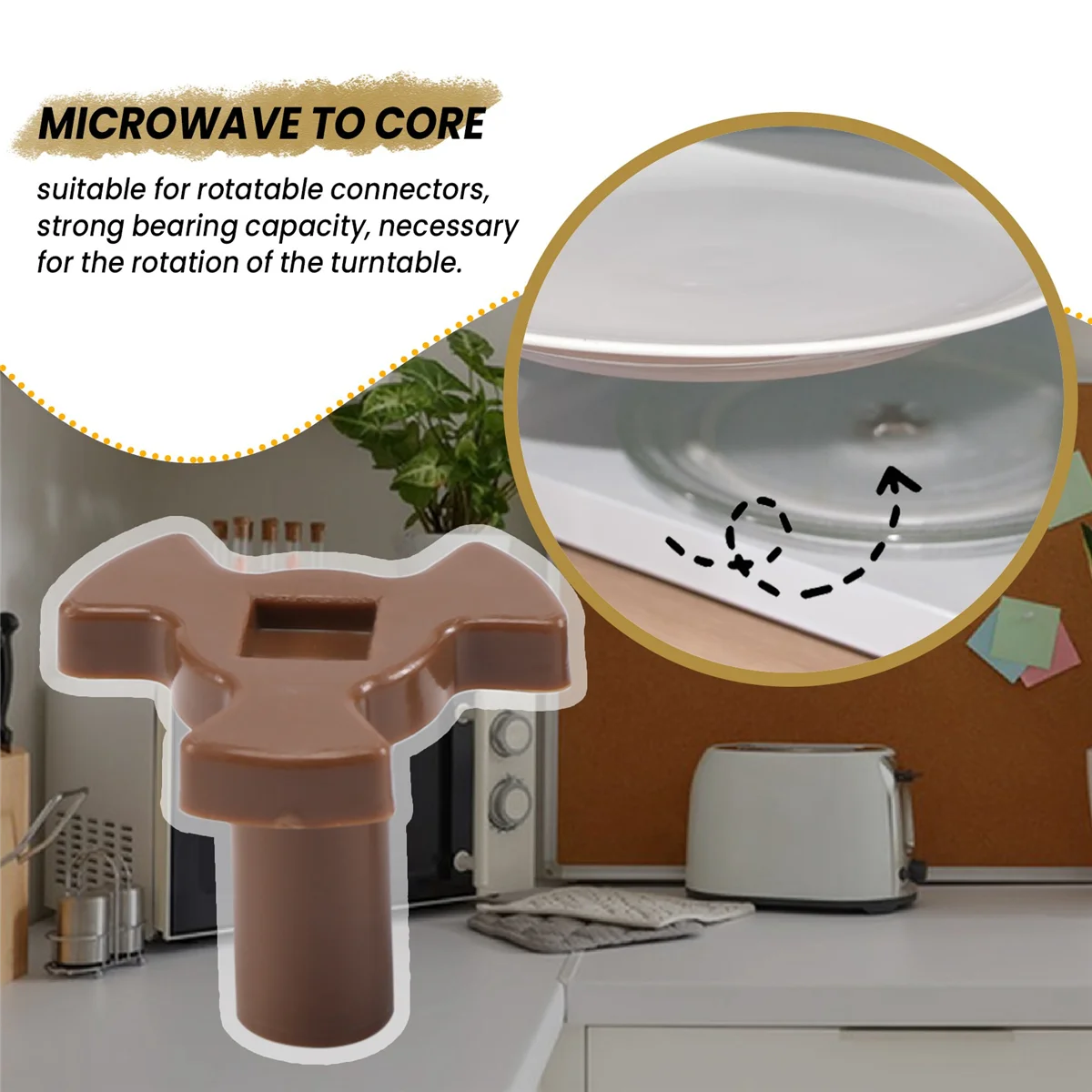 M14KMicrowave Turntable Coupler,เตาอบไมโครเวฟ Roller Guide สนับสนุน,เตาอบไมโครเวฟ Rotary Core Coupling อะไหล่
