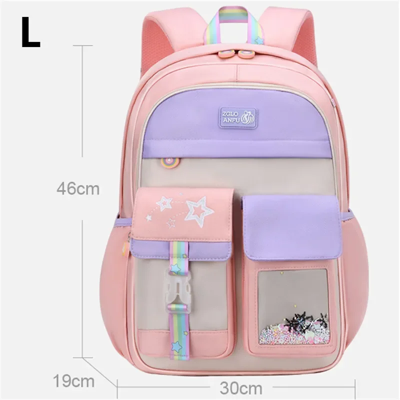 Imagem -02 - Bolsas Escolares Ortopédicas para Crianças Mochilas Primárias Satchel Princess Schoolbag Kids Knapsack Sac