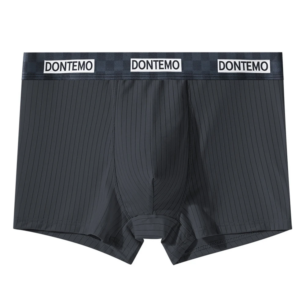 

Boxershorts For Casual Wear Convex Pouch Underwear Ice Silk Trunks Casual Occasions Breathable Sexy Underpants Breathable Trunks