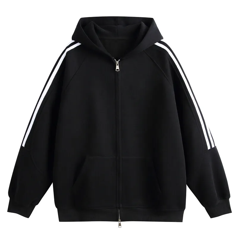 

GIOIO men's hoodie, color matching hooded casual sweatshirt, fashionable and versatile sports tops and jackets