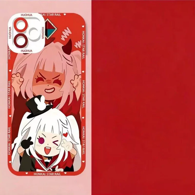 Funda de teléfono Honkai Star Rail Sparkle La Mancha para OPPO Reno 15F 15 14 13 12 11 F Pro 10 9 8 7 6 5 4 Pro Plus 8T, transparente con dibujos animados