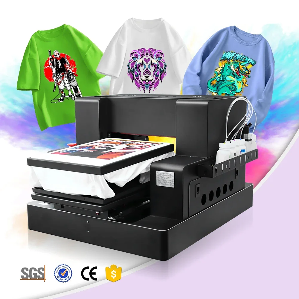 Fully Automatic DTF DTG 2-in-1 Printer A3 Direct to Garment Inkjet T-Shirt Printing Machine Smart T-Shirt Printer