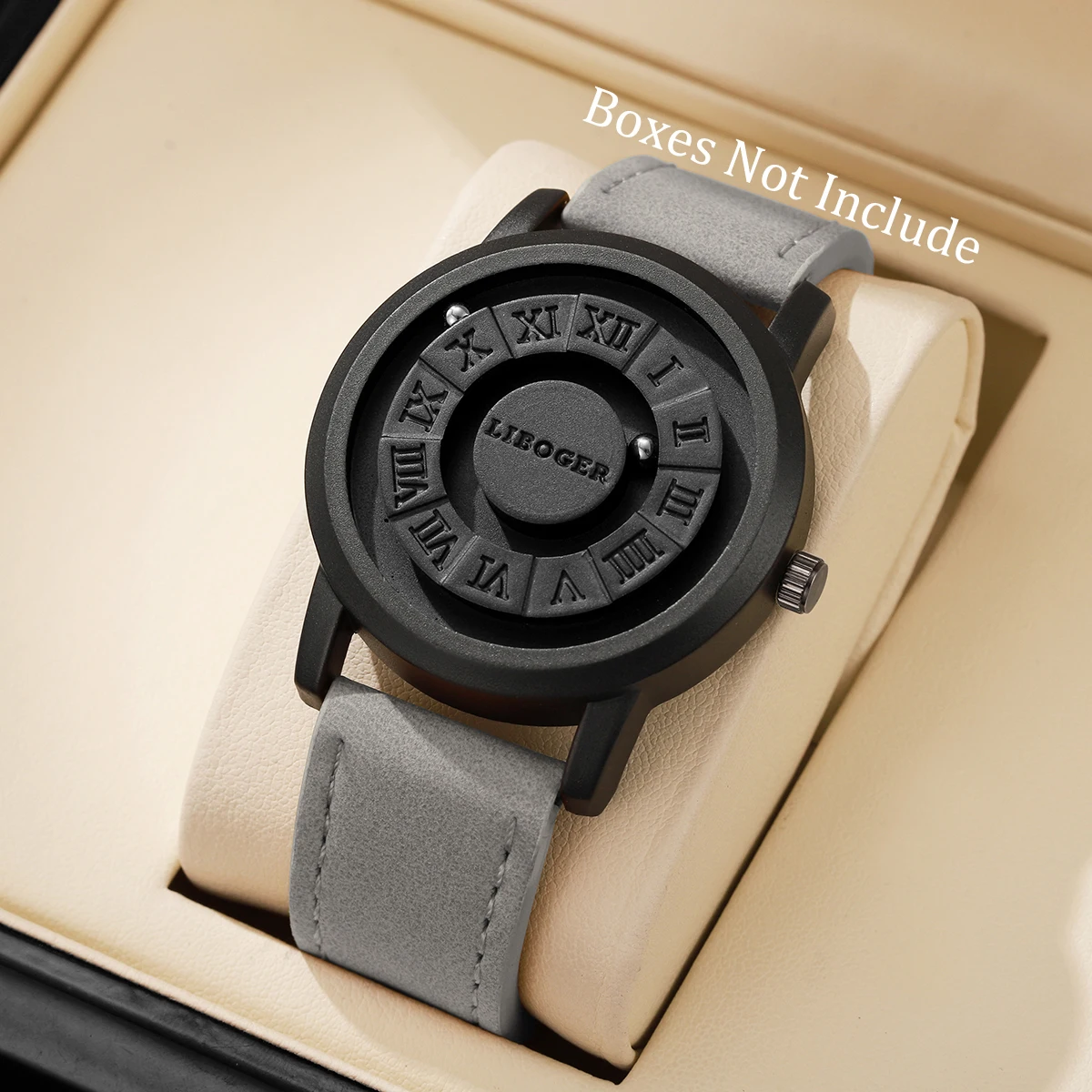 أزياء روما الهاتفي الرجال كوارتز ساعة عادية حزام من الجلد ساعات المعصم الرياضية للرجال ساعة Reloj Hombre (بدون صندوق)