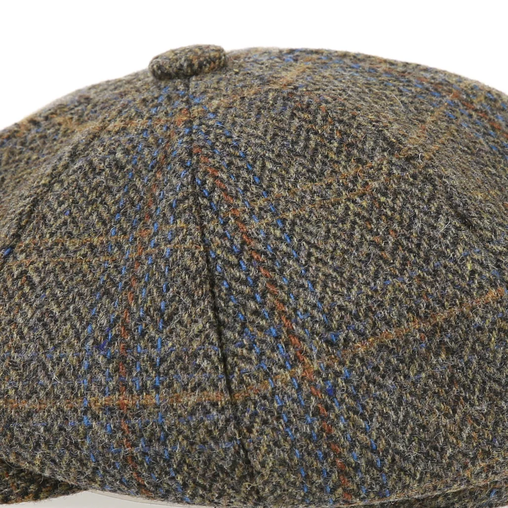 Men\'s and Women\'s Fashion Beret Leisure Octagonal Cap British Retro Street Versatile Painter Hat Harris Tweed Newsboy Cap