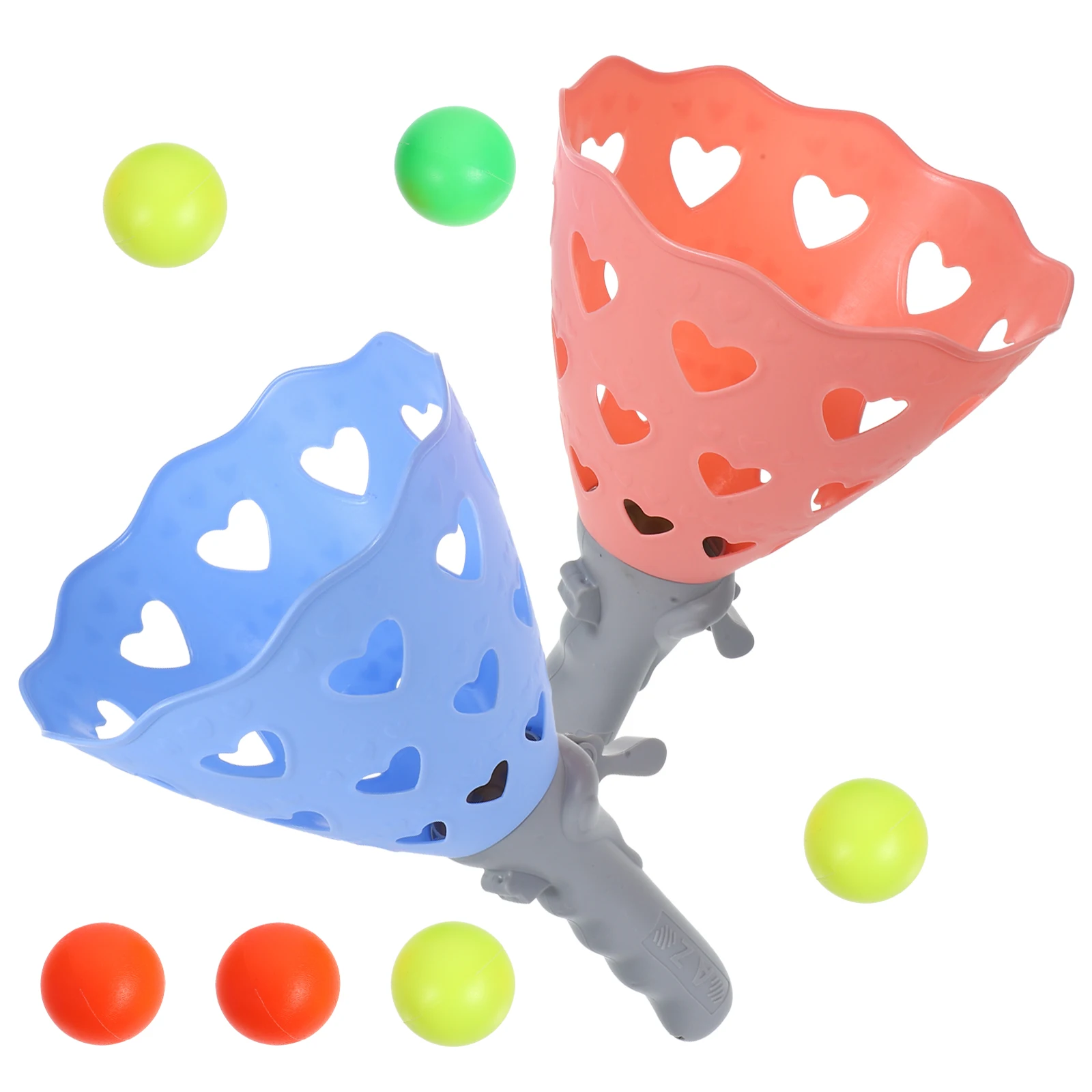 1Set Catch Ball Game Baskets Launcher Kids Birthday Gift Hand Eye Coordination Family Fun Ball Catch Launcher Children Toy