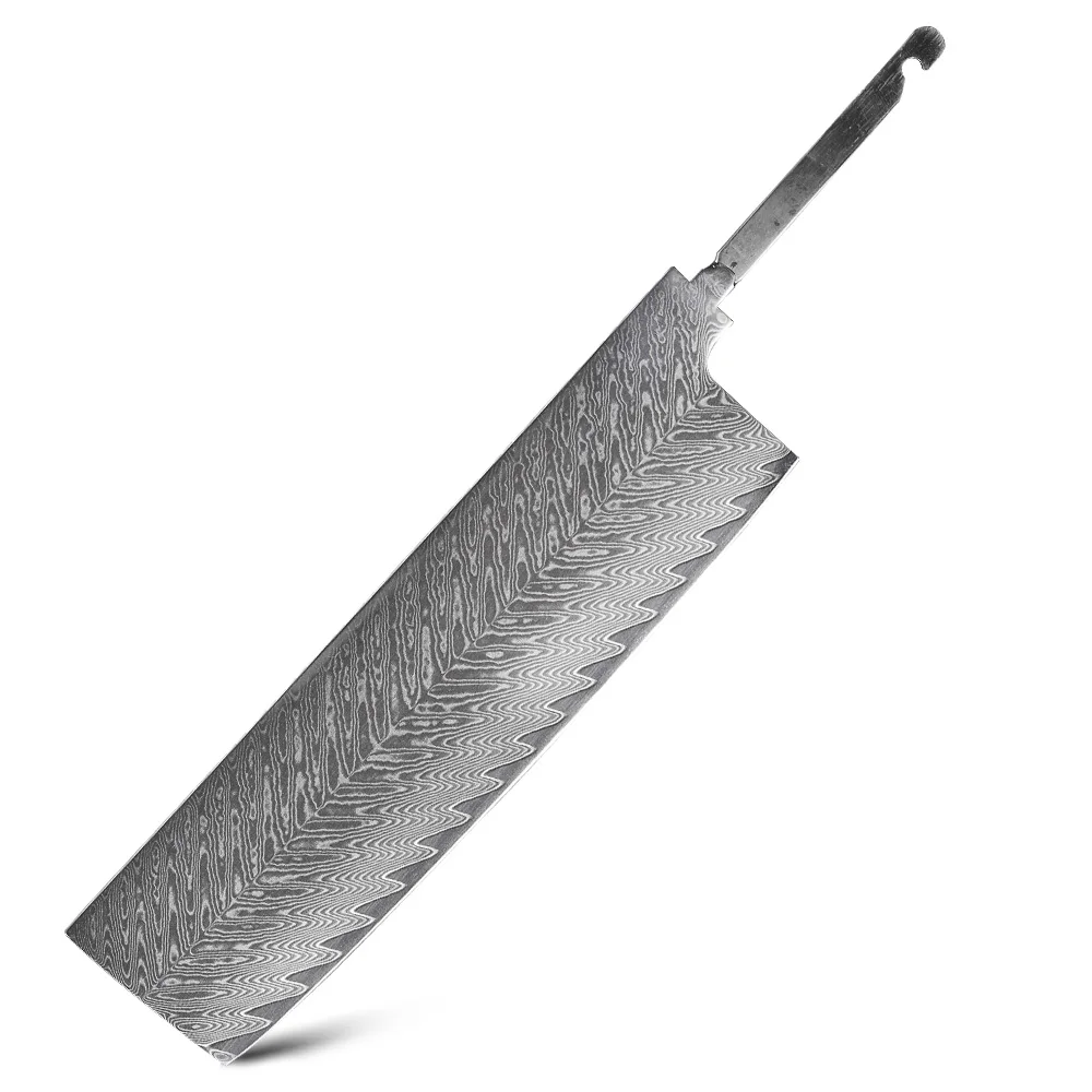 TURWHO DIY Factory Achteckiger Griff Japanischer Damaststahl Kochmesser Santoku Nakiri Hackmesser Klinge Rohling Messerteile Neues Design