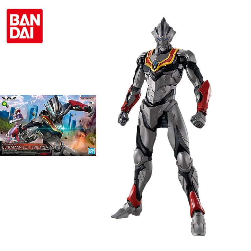 

Bandai оригинальная аниме-фигурка с подъемом FRS ULTRAMAN SUIT EVIL TIGA ACTION, экшн-фигурка, игрушки для детей, подарок, Коллекционная модель