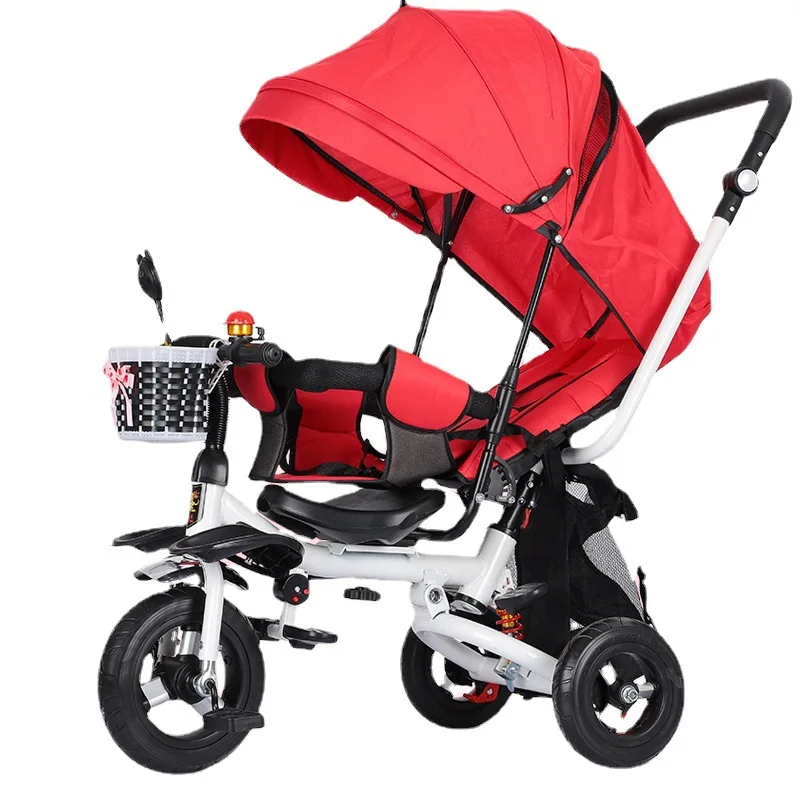 

3 In 1 Can Lie Flat Infant Child Tricycle Bicycle 0-5 Years Old Child Baby Slip Baby Artifact Folding Cart Kids Bikes