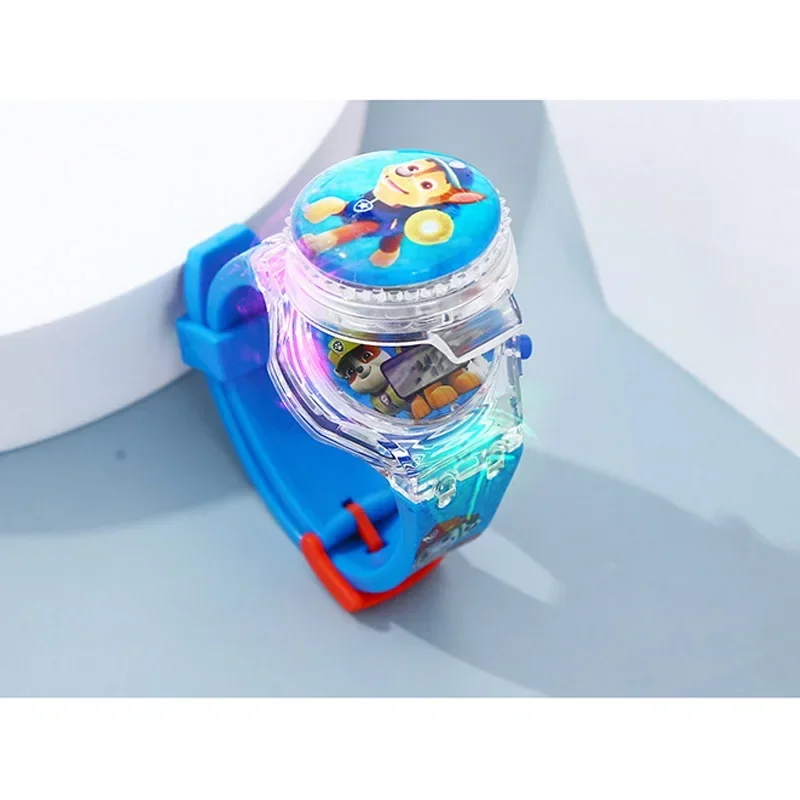 Paw Patrol Chase Children Cartoon Digital Electronic Boys Flash Glow Up Light Colourful Birthday Party Gifts Music Watches Clock