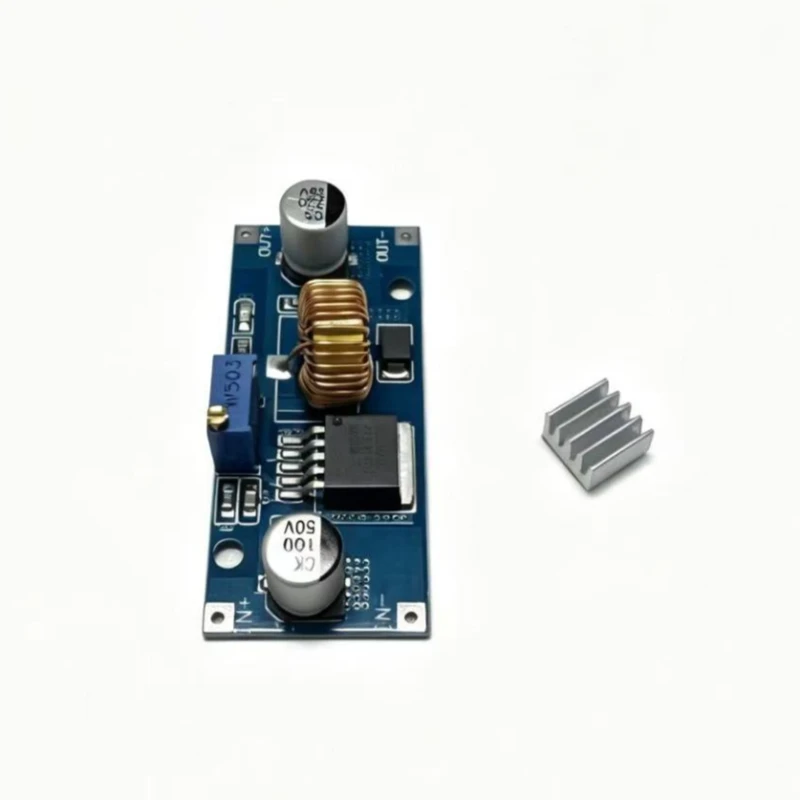 XL4015E1 5A DC-DC adjustable step-down module with 4-38V high power efficiency and low ripple, far exceeding 2596.