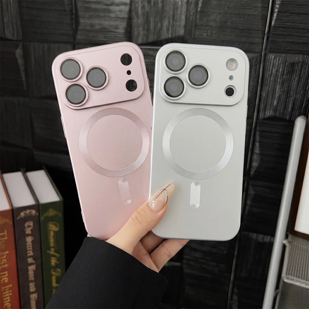 Multi Color Magnetic Phone Cover For iPhone 18 Pro Max Big View Camera Window for Apple iPhone 18 17 16 15 14 13 12 Pro Max 11