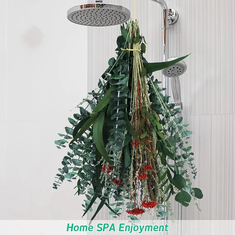 120Pcs Dried Eucalyptus For Shower, Eucalyptus With Stems For Home Decor, 17 Inches Shower Eucalyptus Hanging