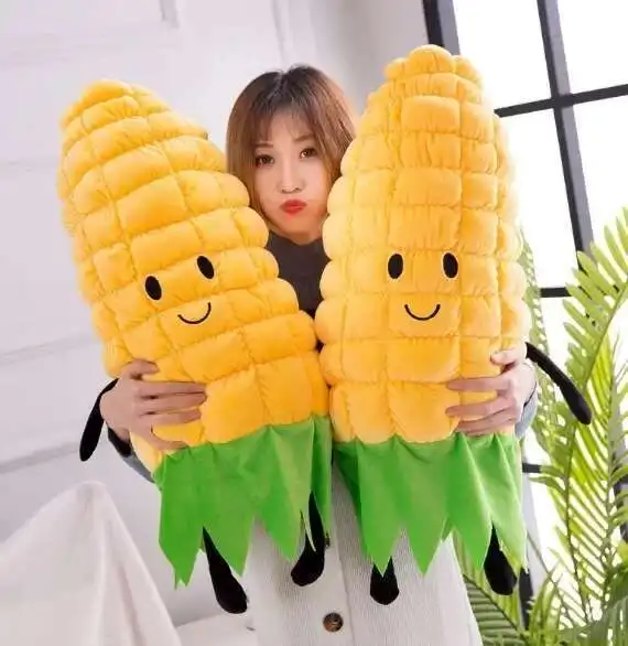 New Cute Lovely Plants Corn Plush Toy Stuffed Plush Toy Cushion Birthday Gift Vegetable Fruit Plush Pillow