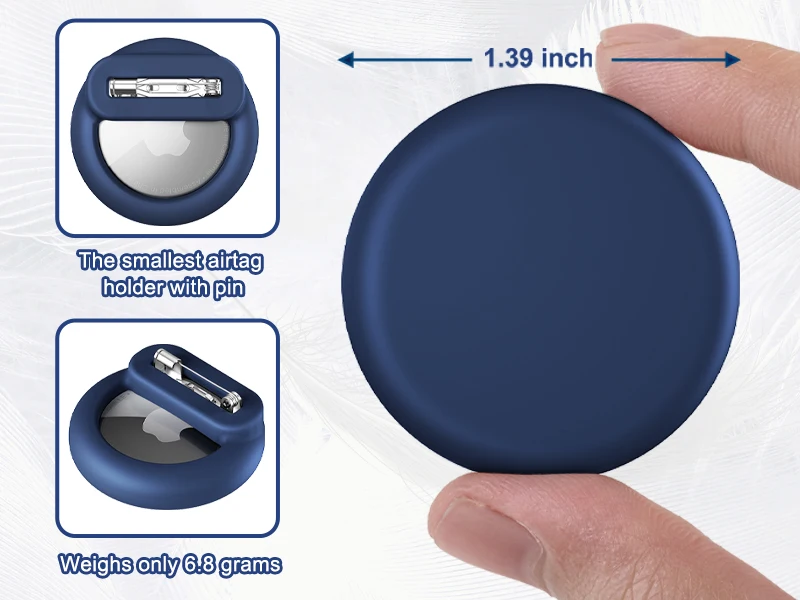 Eayburst Airtag-Halter für Kinder mit Sicherheitsnadeln, AirTag-GPS-Tracker-Hülle für ältere Kinder, versteckte Kleidung, Schuh-Rucksack – Detail 6