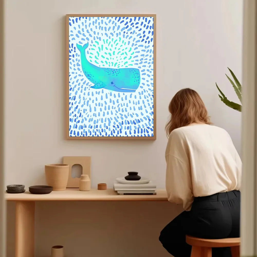 خمر الذئب الفن قماش جدار ديكور الشمال الحيوان صورة ديكور المنزل الحديثة مجردة اللوحة ديكور غرفة كبيرة #5