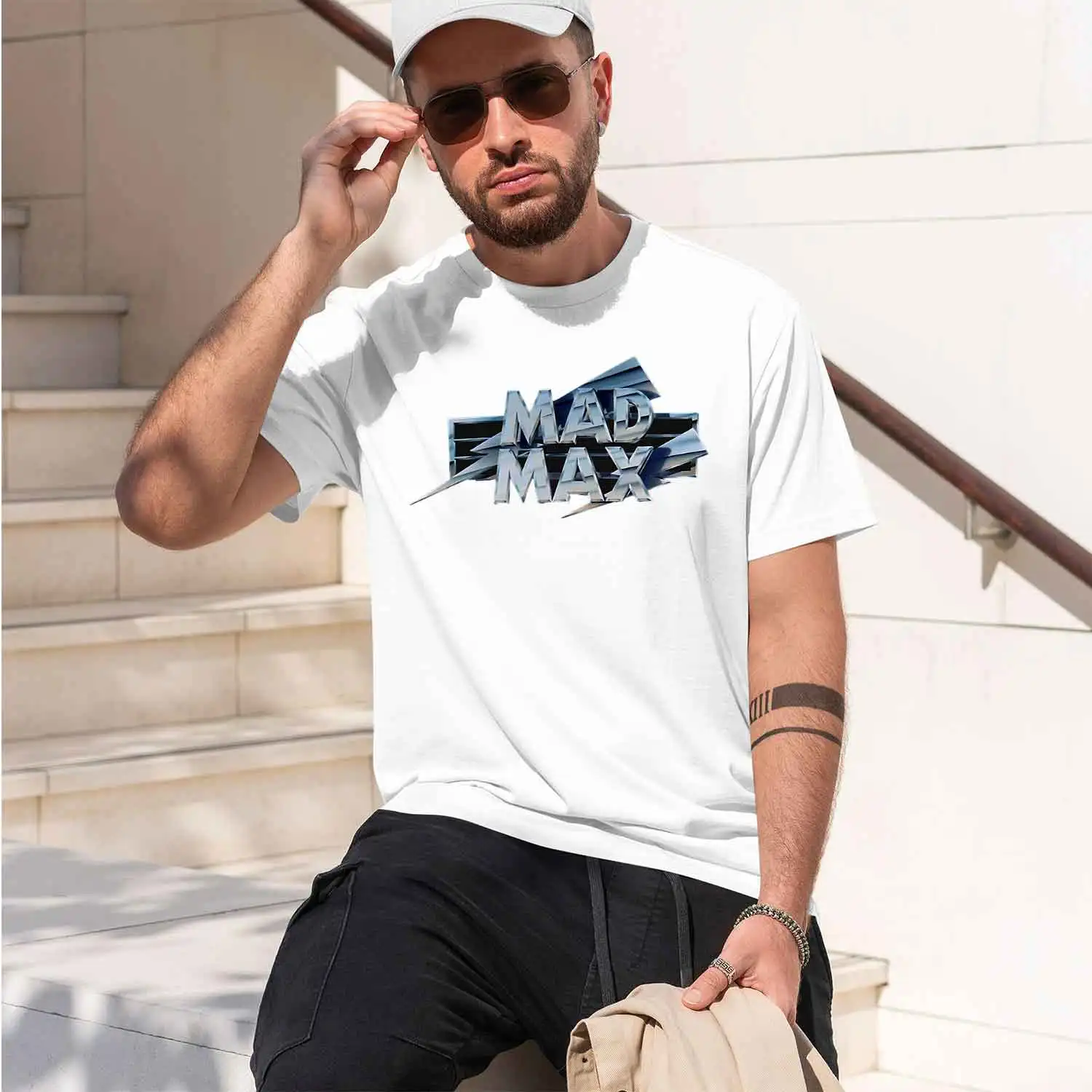 MAD MAX 2026 New Model Men’s Short-sleeve crewneck T-Shirt Classic Casual Multiple Colors and Sizes for Daily Wear All-Day Comfo